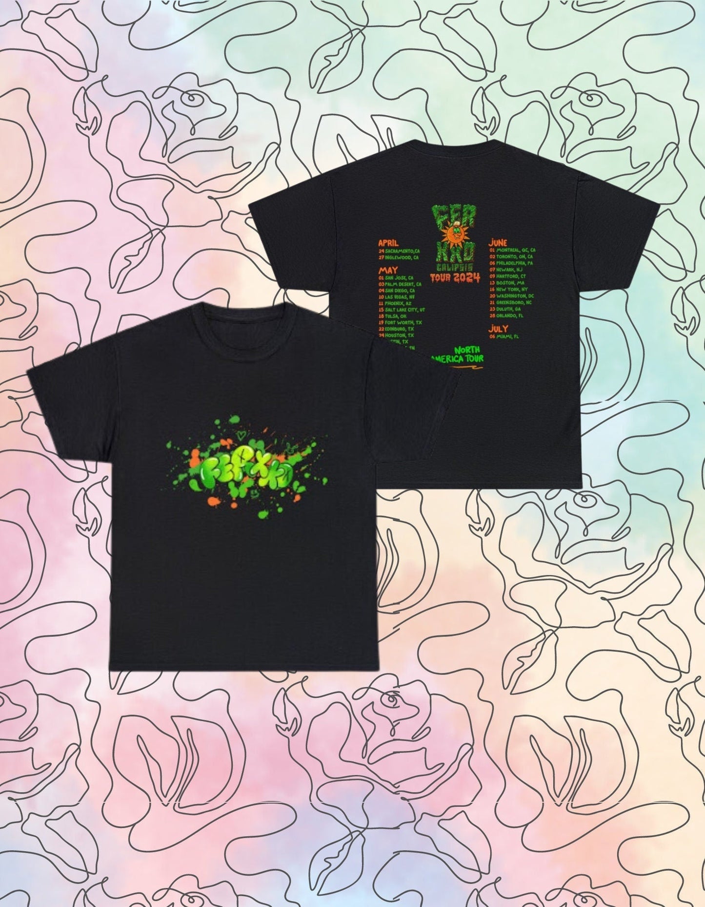 Feid Tour Shirt Ferxxo Calipsis Tour 2024 - Fan Inspired Feid Tour Shirt