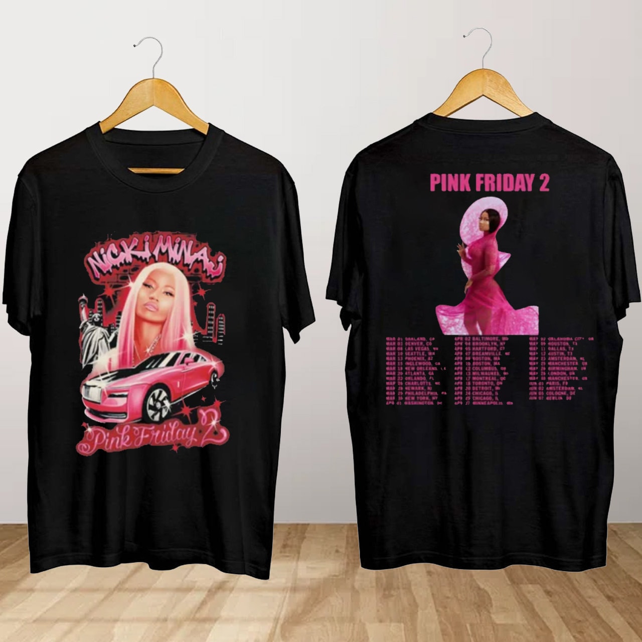 Nicki Minaj Shirt, Pink Friday 2 Tour T Shirt