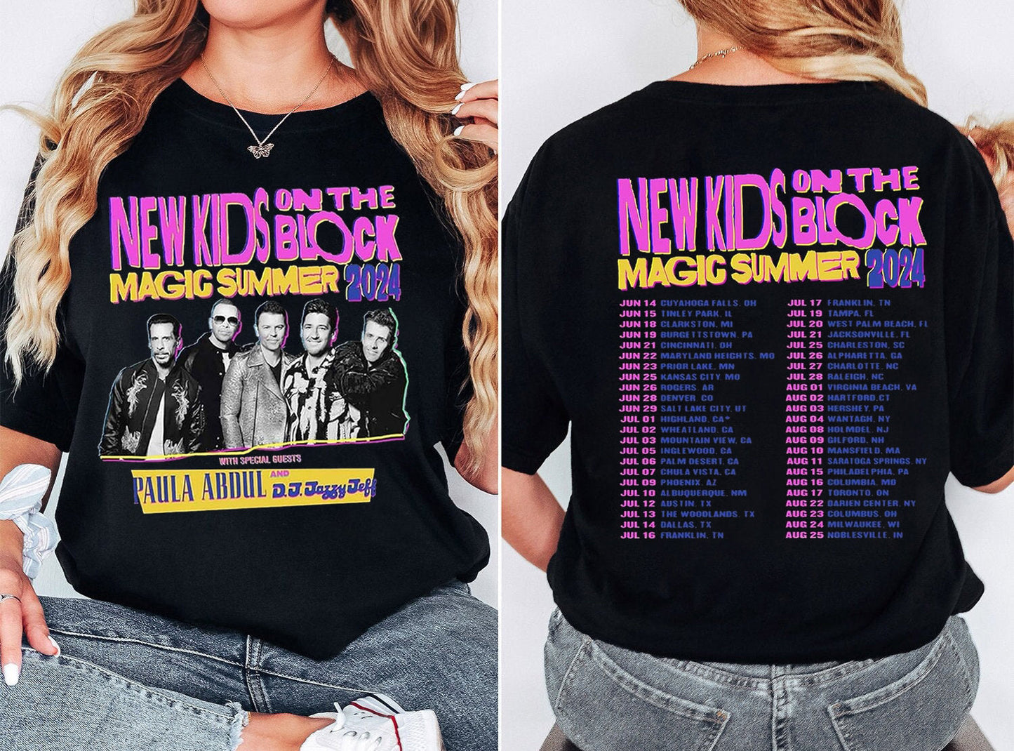 NK on The Block The Magic Summer Tour 2024 Shirt, NK on The Block Fan Shirt