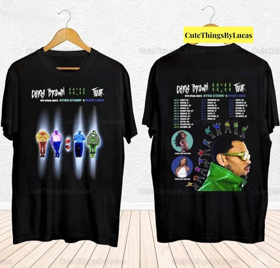 Chris Brown 11:11 Tour 2024 Shirt, Chris Brown 2024 Concert Shirt