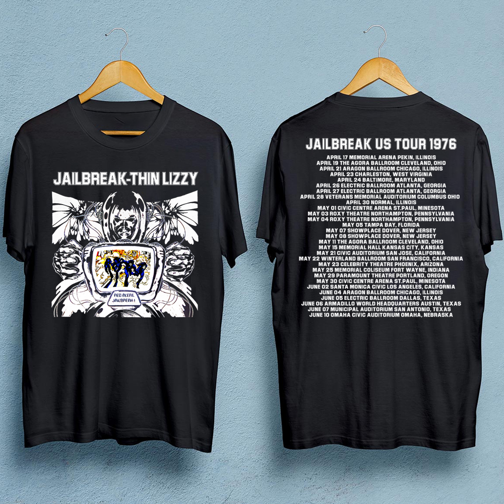 Thin Lizzy 2 sides black T-shirt
