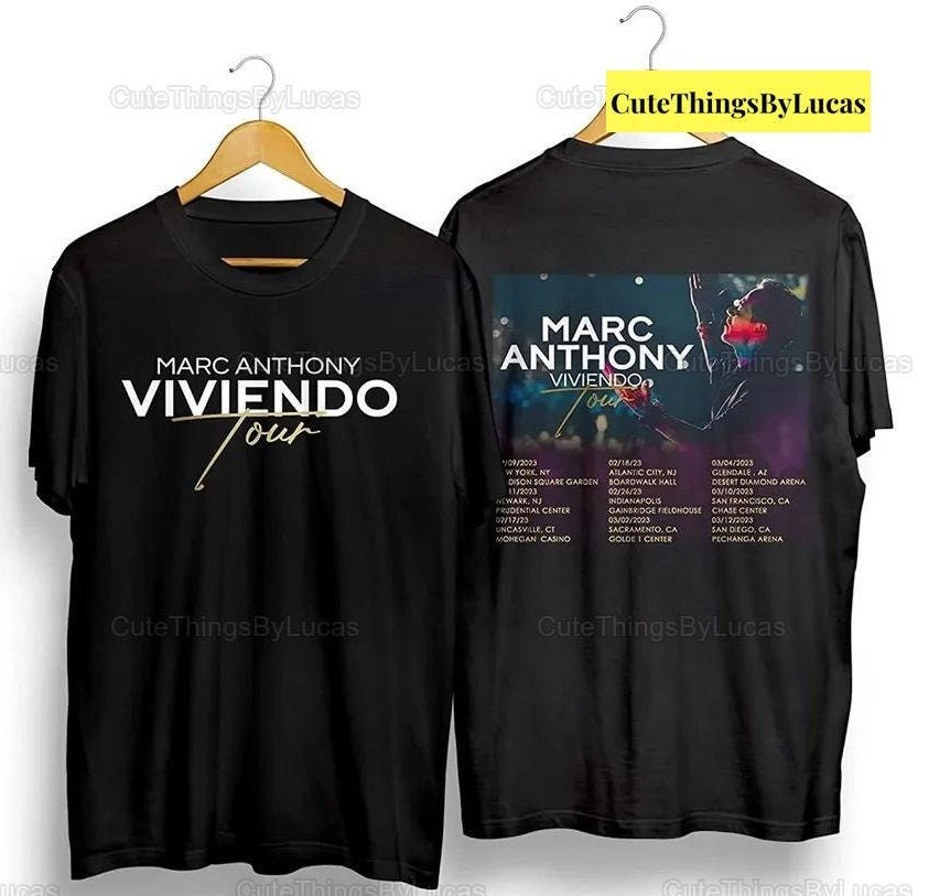 Marc Anthony Tour Shirt, Marc Anthony Tour Viviendo Tour Shirt