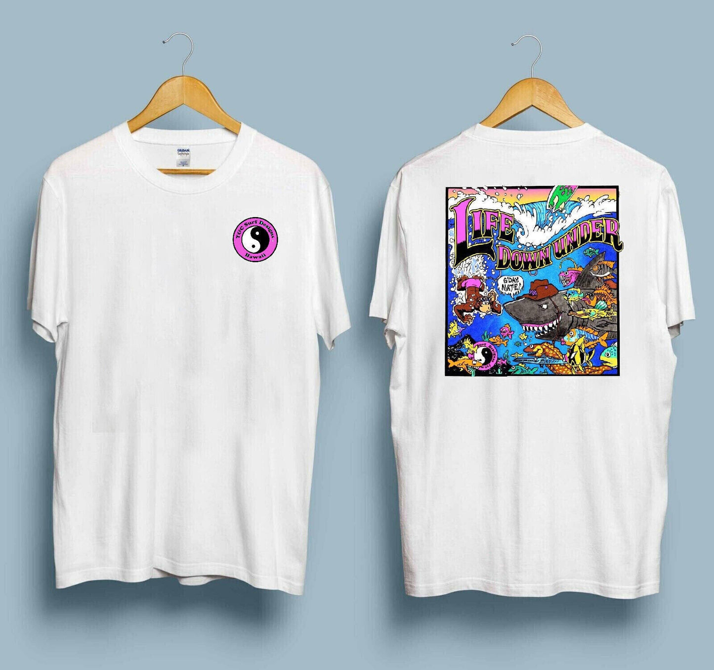 T&C 80s Life Down Under Shirt, T&C Surf Designs Shirt