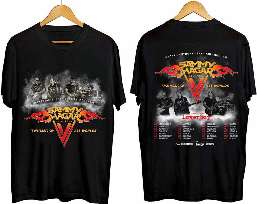 Sammy Hagar The Best of All Worlds 2024 Tour, The Red Rocker T-Shirt