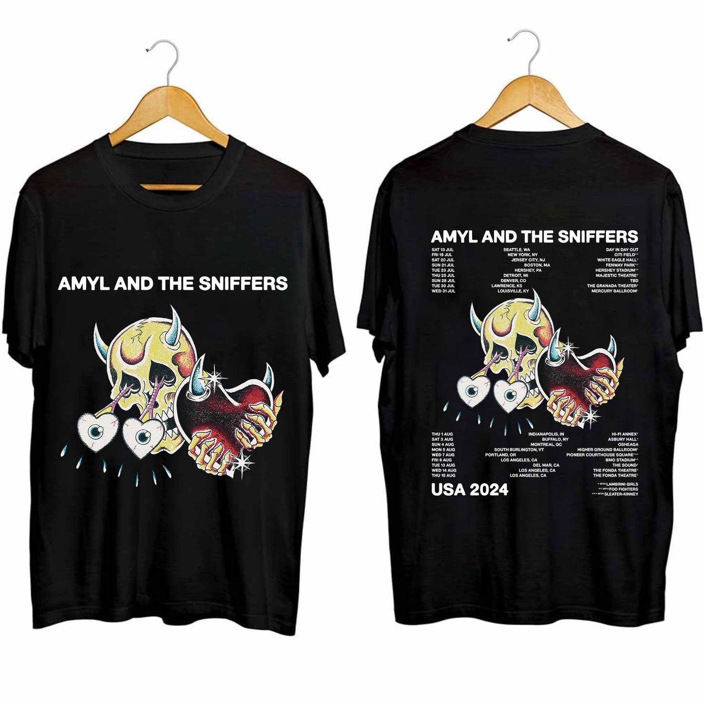 Amyl & The Sniffers US 2024 Tour Shirt, Amyl and The Sniffers Band Fan Shirt