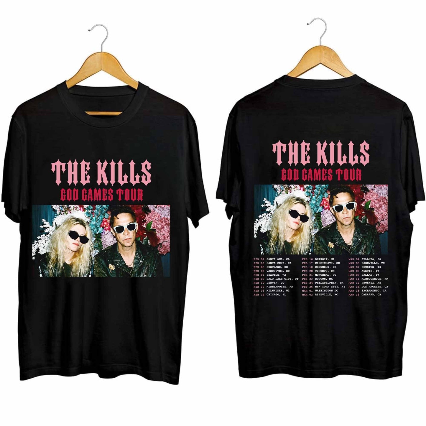 The Kills God Games Tour 2024 Shirt, The Kills Band Fan Shirt