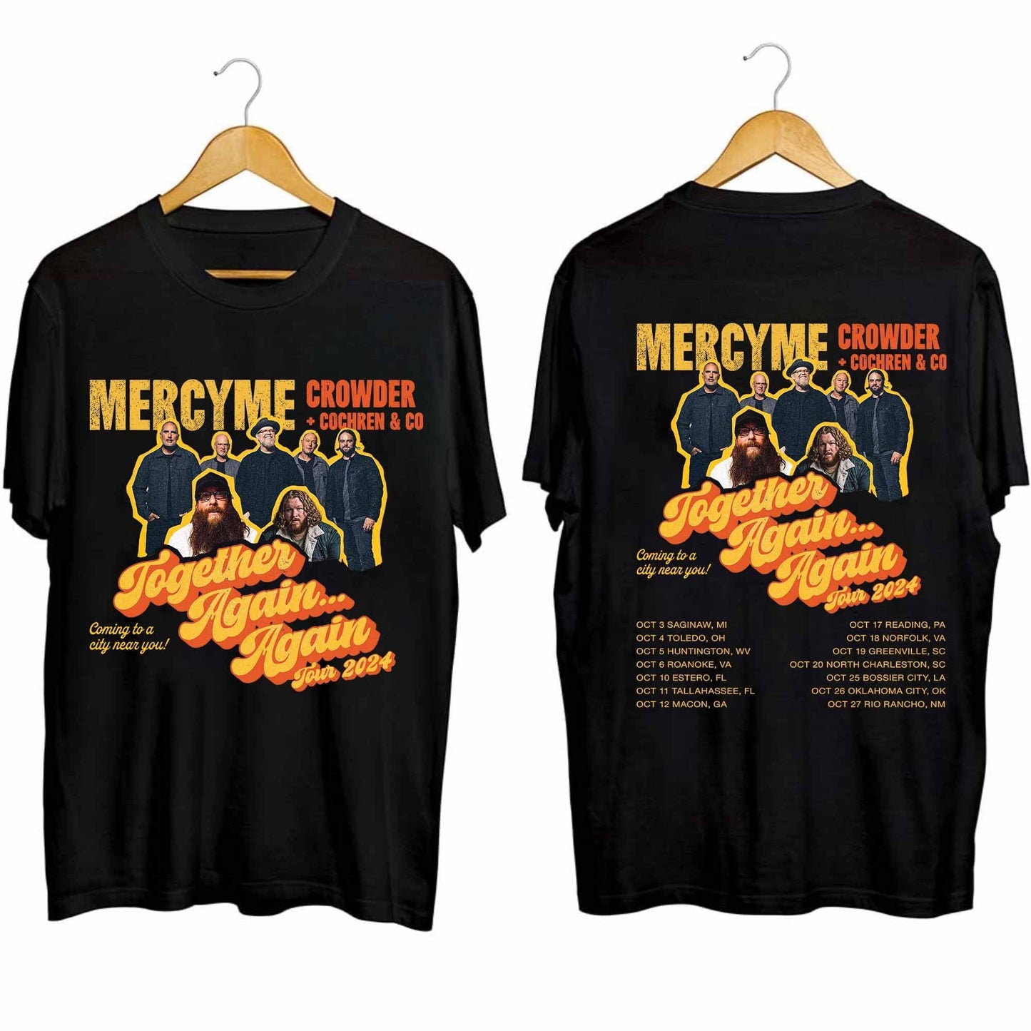 MercyMe Together AgainAgain Tour 2024 Shirt