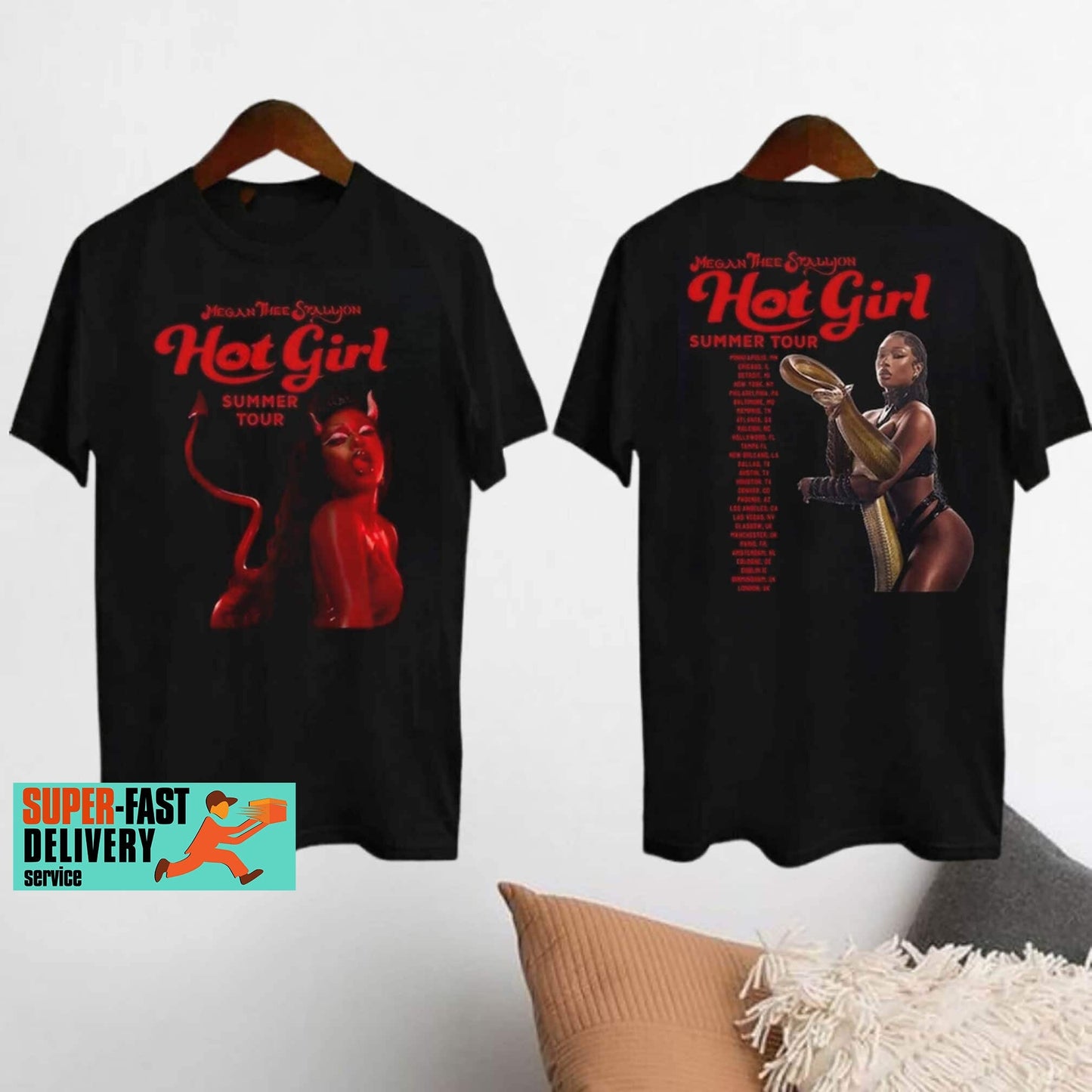 Megan Thee Stallion Graphic Shirt, Hot Girl Summer 2024 Tour Shirt