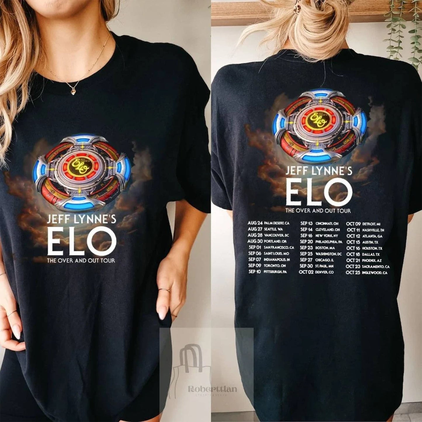 Jeff Lynne's ELO Shirt, The Over and Out 2024 Shirt, Electric Light Orchestra 2024 Tee