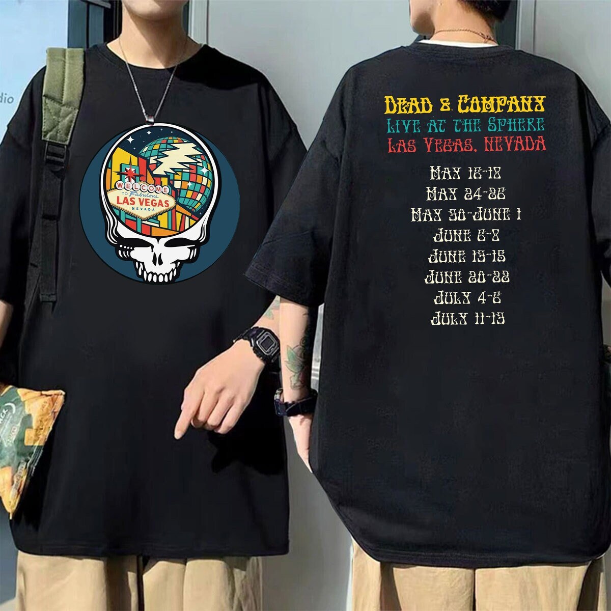 Dead & Company Dead Forever Live at The Sphere Las Vegas 2024 Tour Shirt