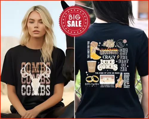 Combs Bullhead Shirt 2 Side Country Music Shirt Lukee Comb World Tour 2024