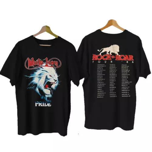new new White Lion Pride Tour Band Short Sleeve Unisex Shirt