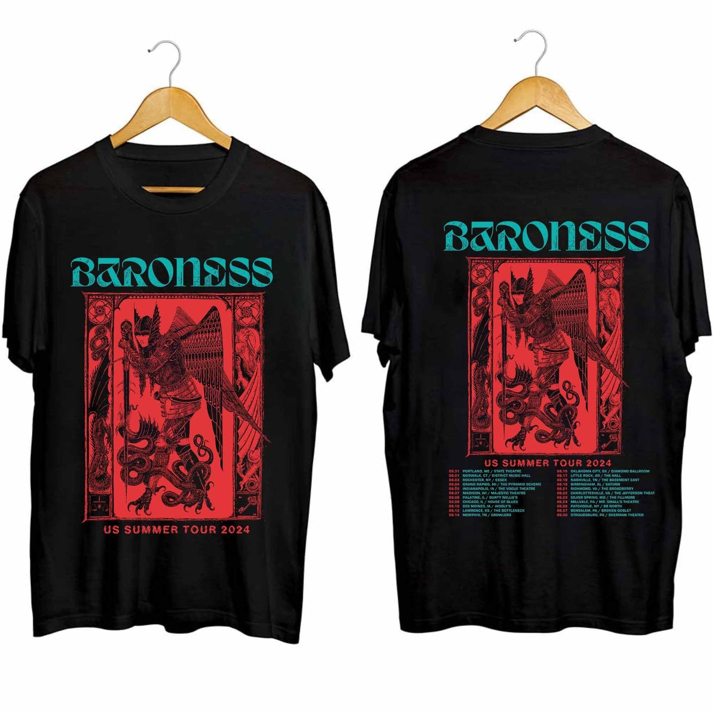 Baroness US Summer Tour 2024 Shirt