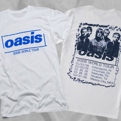 Oasis Band 2006 Music Tour T-Shirt Unisex For Fans