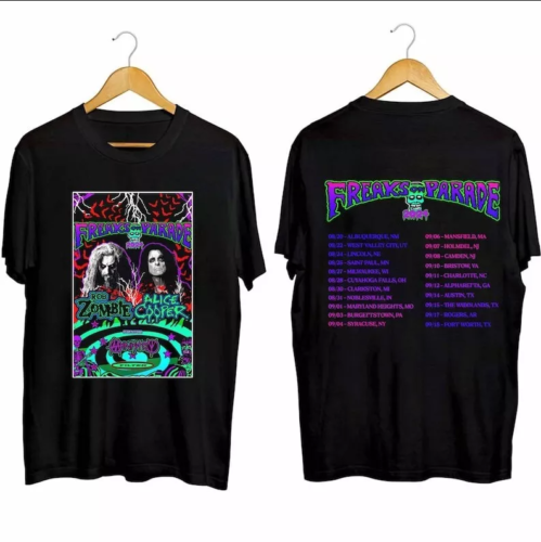Rob Zombie and Alice Cooper’s 2024 Tour Shirt
