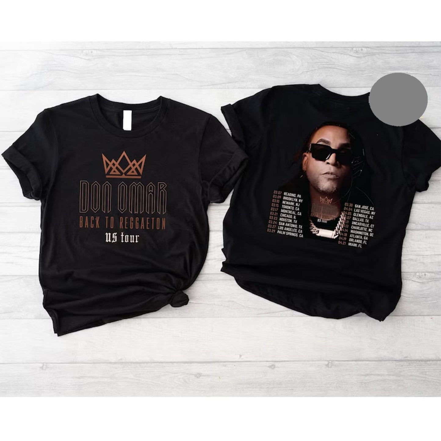 Don Omar Back to Reggaeton Tour 2024 Shirt