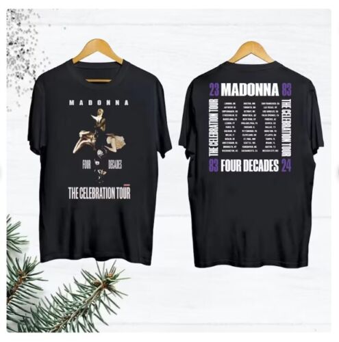 Madonna The Celebration 2024 Tour T-Shirt, Four Decades Tour Shirt
