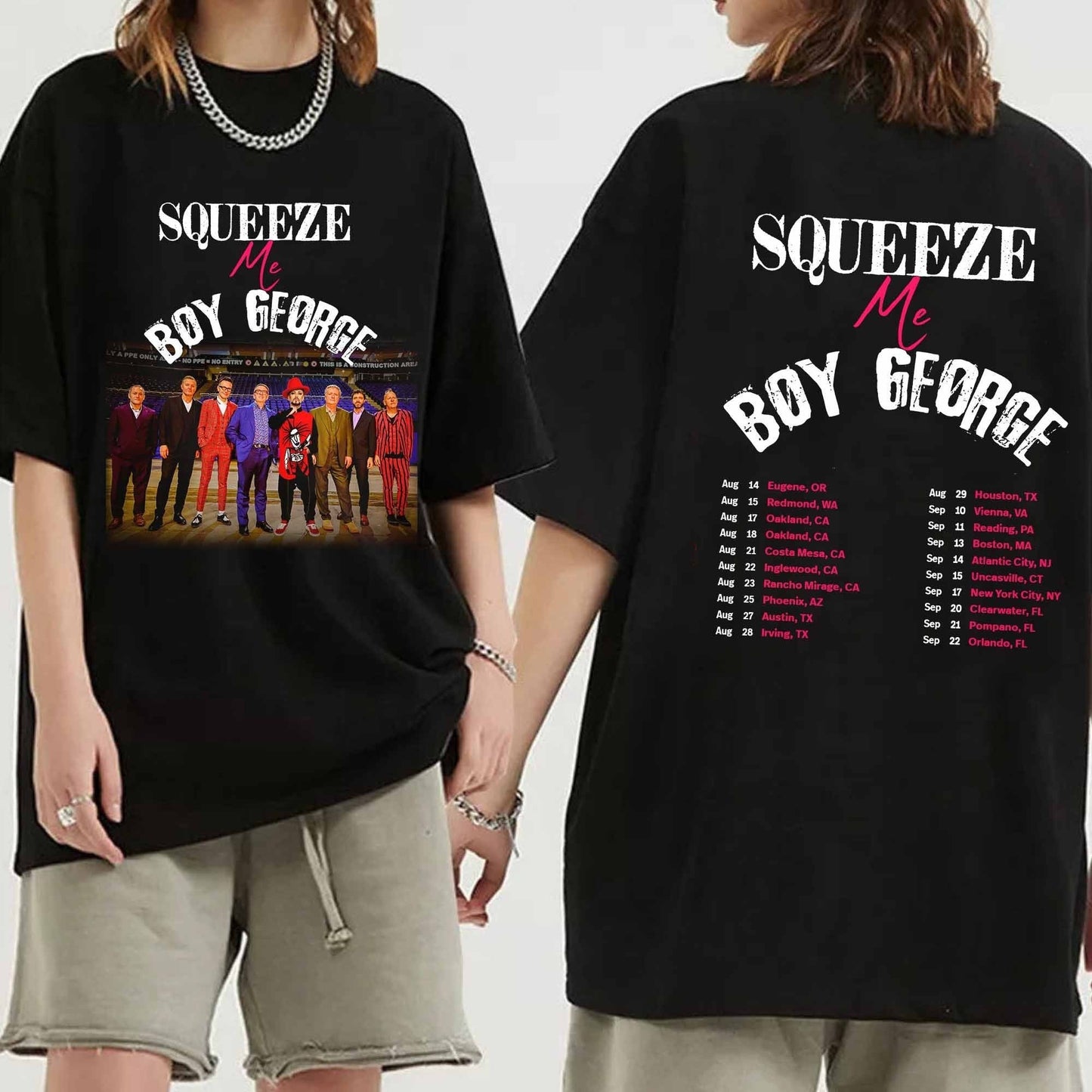 Boy George and Squeeze 2024 Tour Shirt, Boy George 2024 Tour Shirt