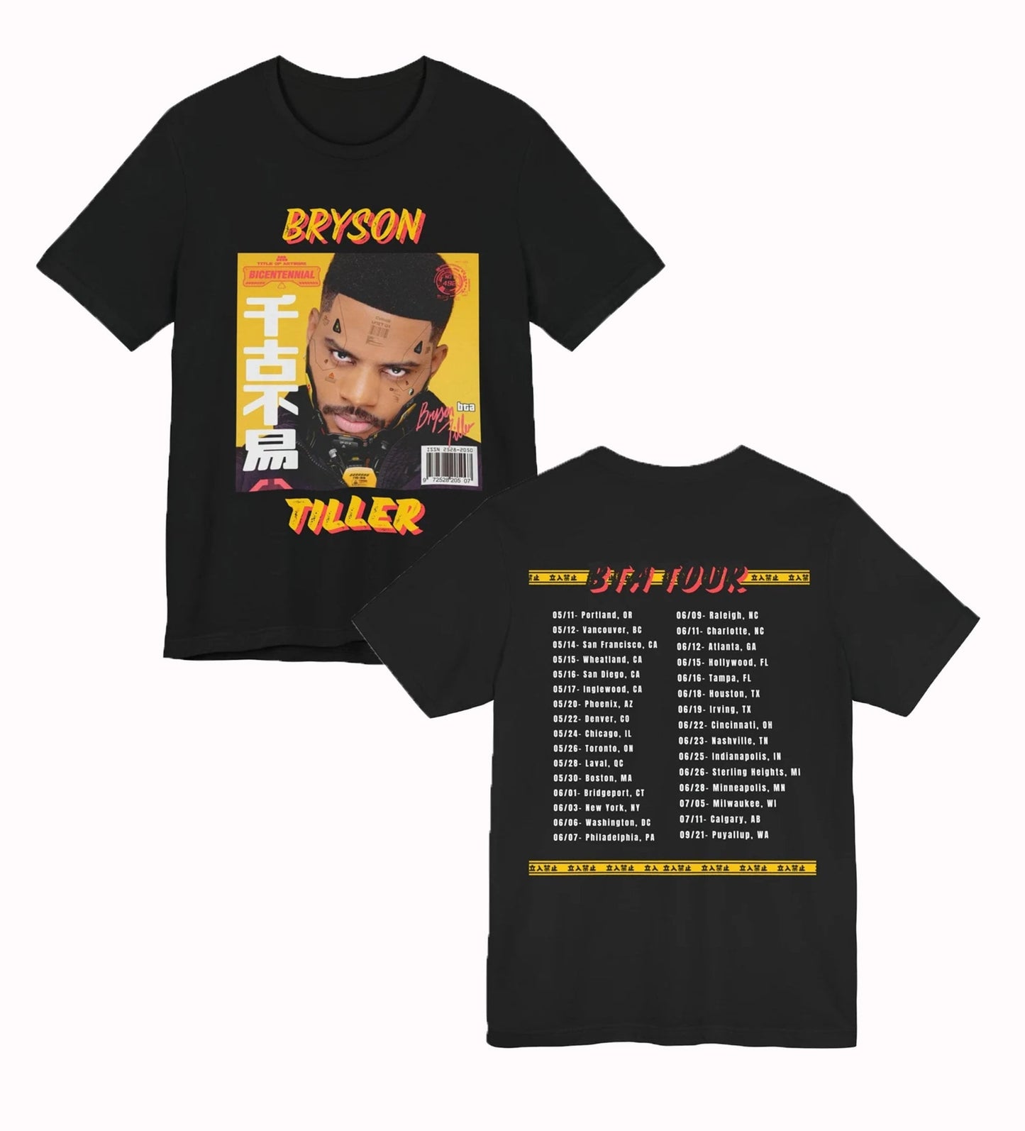 Bryson Tiller Tour Shirt - Bryson Tiller Fan Shirt - Bryson Tour 2024