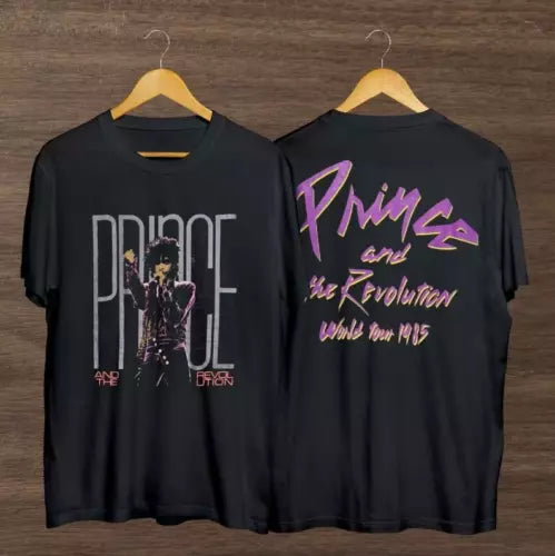 Vintage 1985 Prince And The Revolution Pur Rain World Tour Shirt
