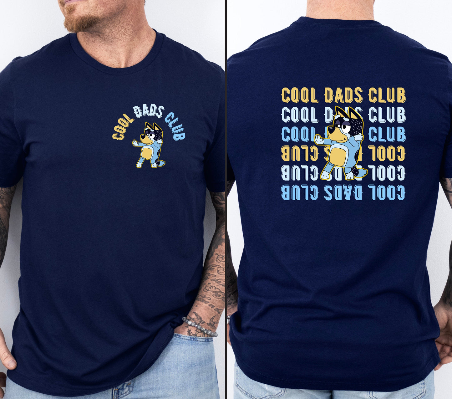 Cool Dads Club BlueyDad Shirt, Bandit Heeler Shirt, BlueyDad Dad Birthday Shirt