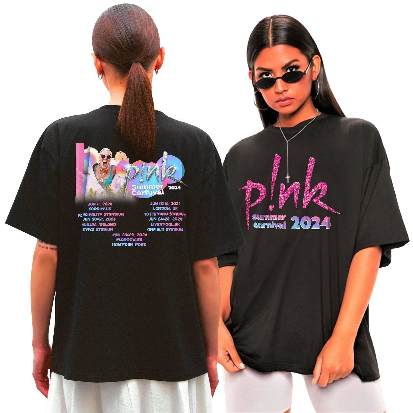 Pink Concert Tour T shirt Uk tour pink summer carnival 2024 pink singer summer