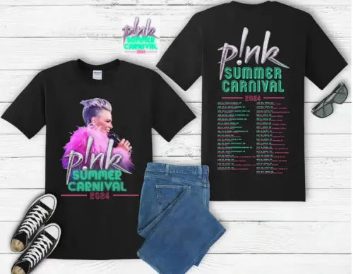 P!nk Singer Summer Carnival 2024 Festival World Tour T-Shirt