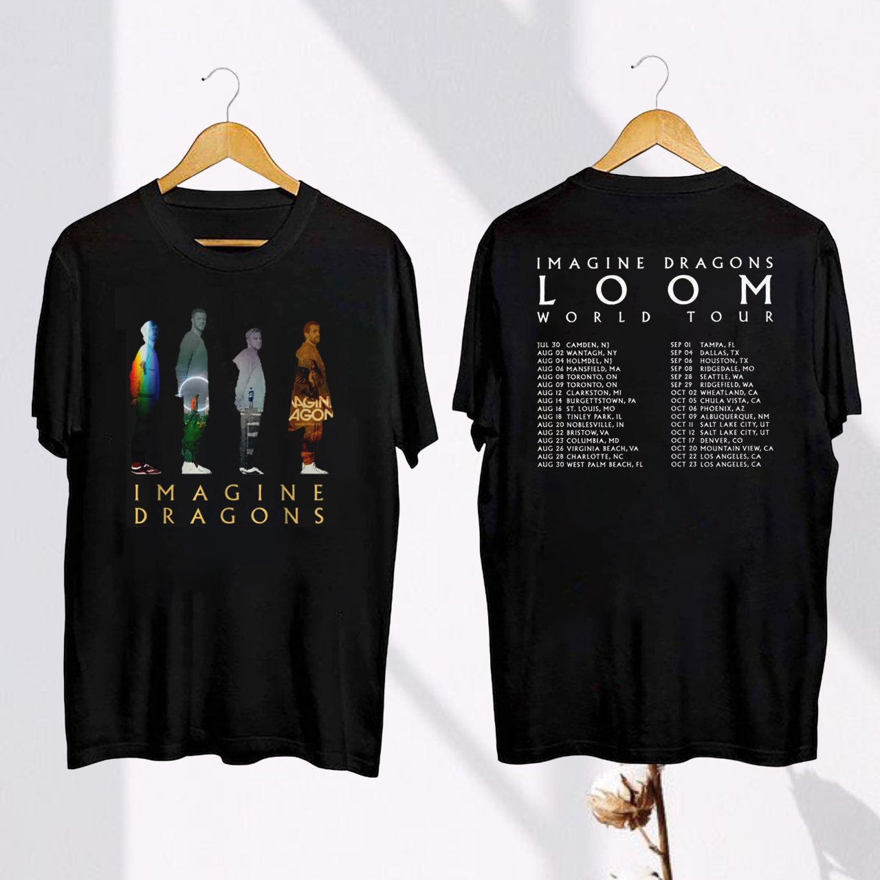 Graphic Imagine Dragons Loom Tour 2024 T-Shirt, Imagine Dragons Band Shirt