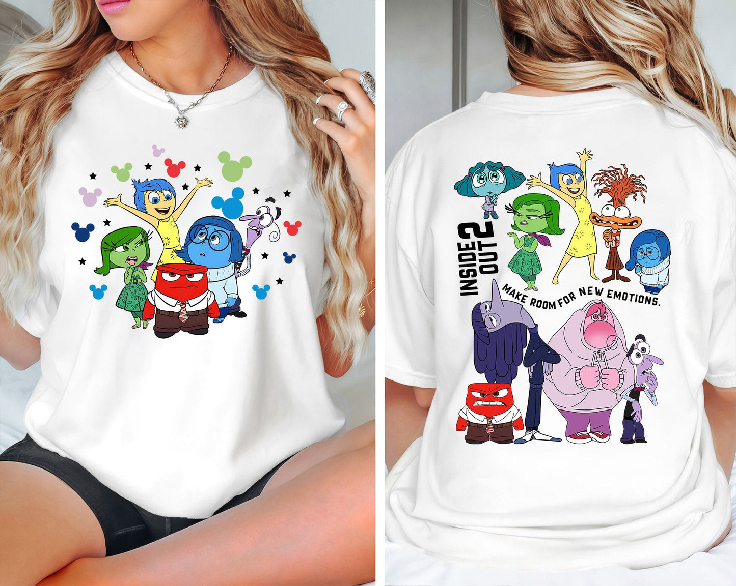 Bundle Mental Health Shirt, Cartoon Emotions Friends Shirt