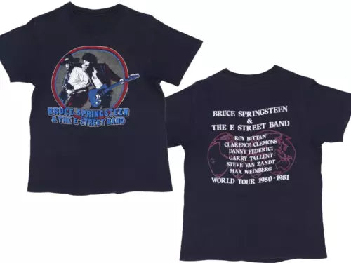 1980 Bruce Springsteen Tour Shirt Cotton Unisex Shirt