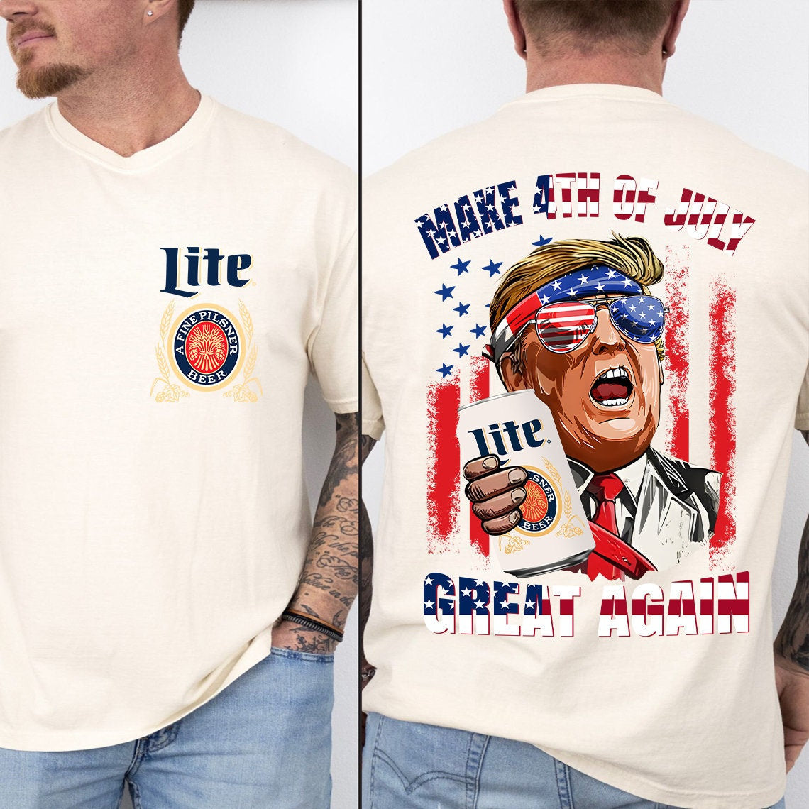 Trump Miller Lite Shirt 4th of July