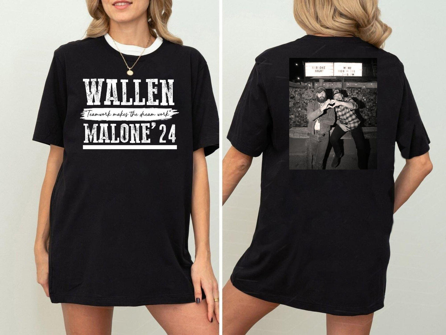 Wallen Malone 2024 For President, Funny '24 Election Graphic Tee