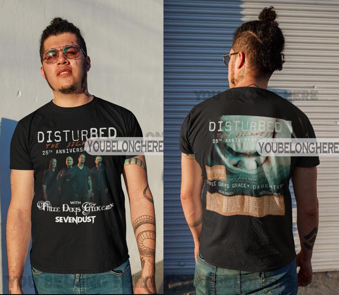 Disturbed Music tour 2025 tshirt