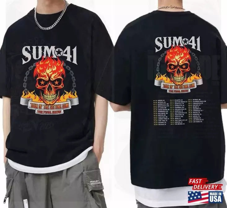 Sum 41 2024 2025 Tour Shirt Band Fan