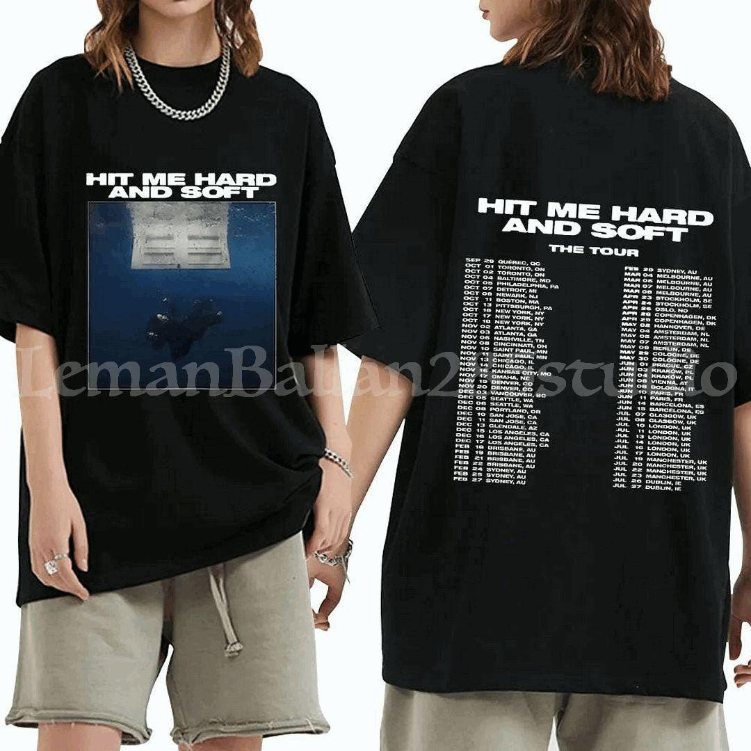 Hit Me Hard and Soft Hip Hop Double Sided Shirt, Billie Eilish Concert Outfit