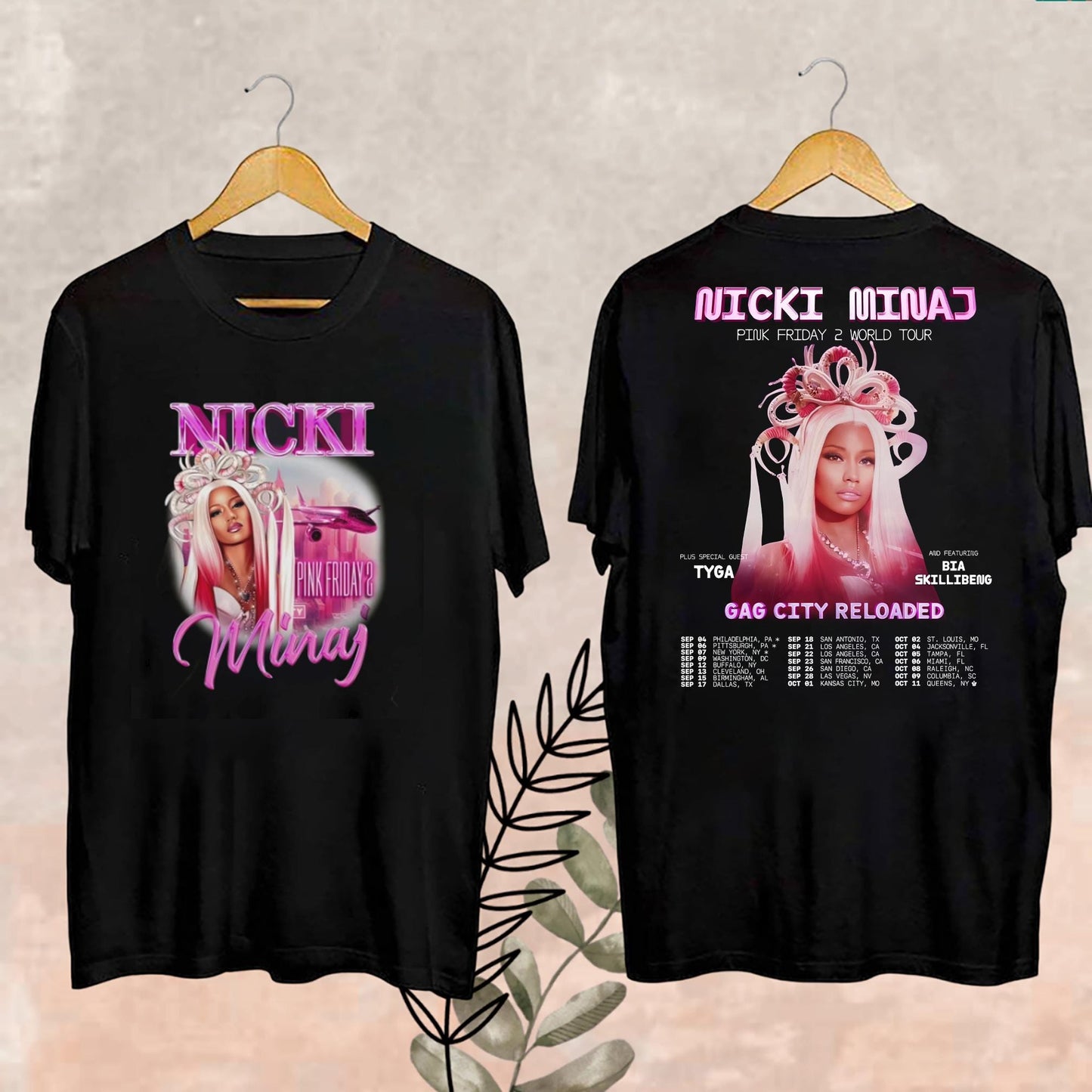 Graphic Pink Friday 2 Nicki Minaj TShirt, Gag City Shirt, Nicki Minaj Pink Friday 2 Tour 2024 Shirt, Nicki Minaj Fan Gift, Nicki Minaj Merch