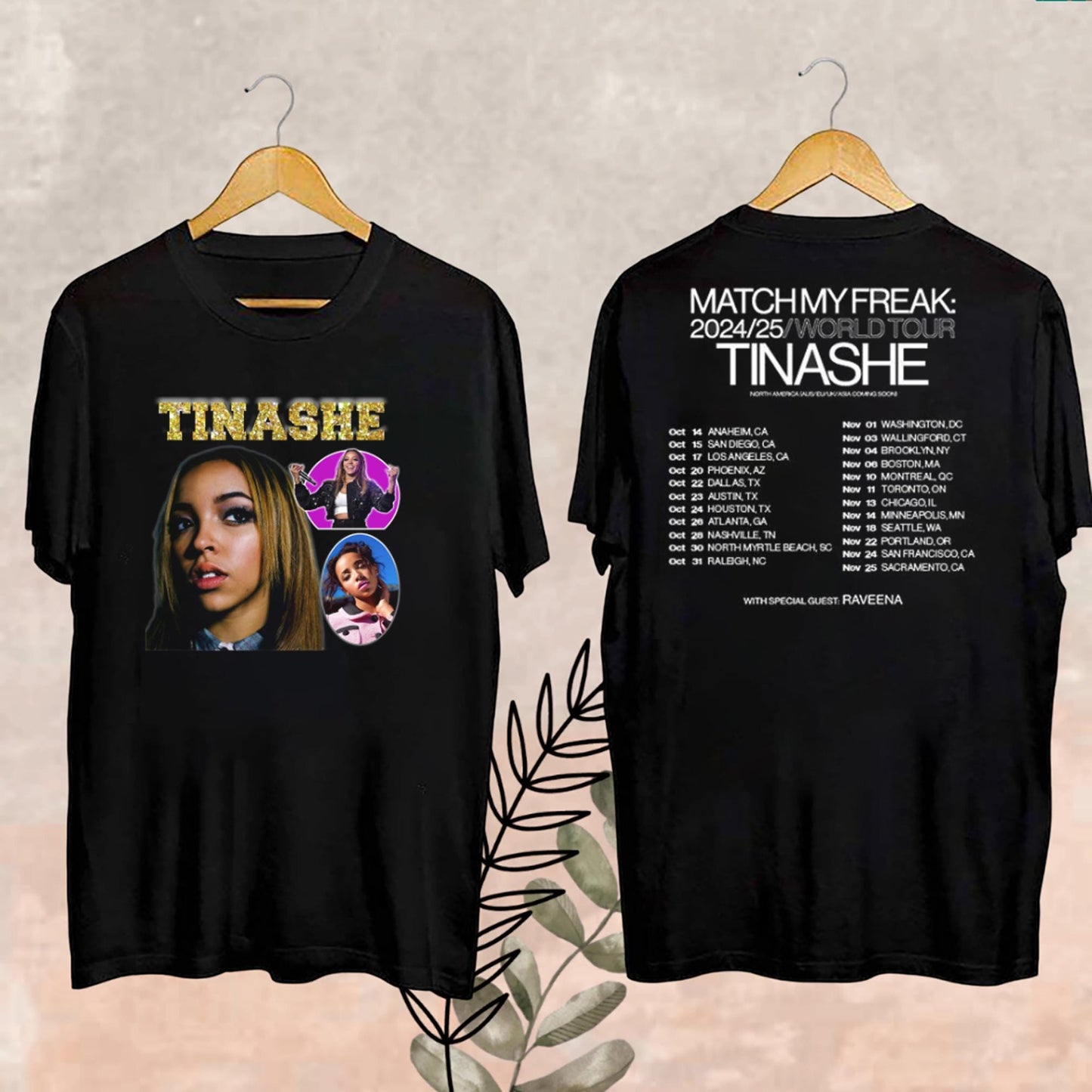 Tinashe Bootleg Vintage Shirt, 2024 Tinashe Match My Freak Tour Shirt