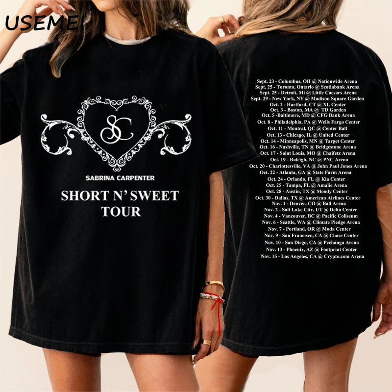 Sabrina Carpenter T-Shirt Short N Sweet Tour T-Shirts