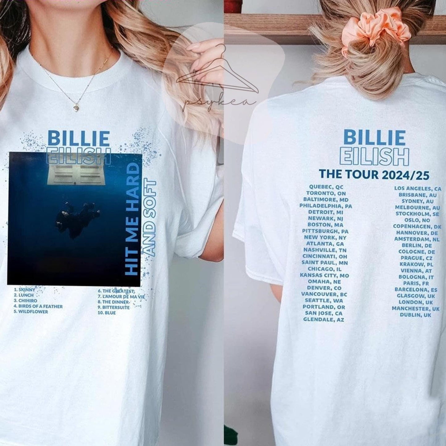 Billie Eilish Concert Crewneck, Groovy Billie Eilish Shirt, Billie Eilish Tour 2024 Shirt, Gift For Fans