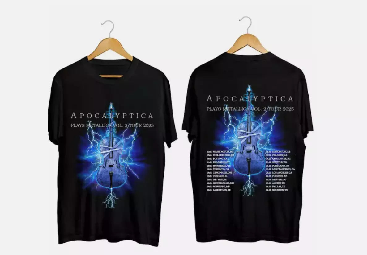 Apocalyptica 2025 Tour Shirt, Apocalyptica Band Fan T-Shirt