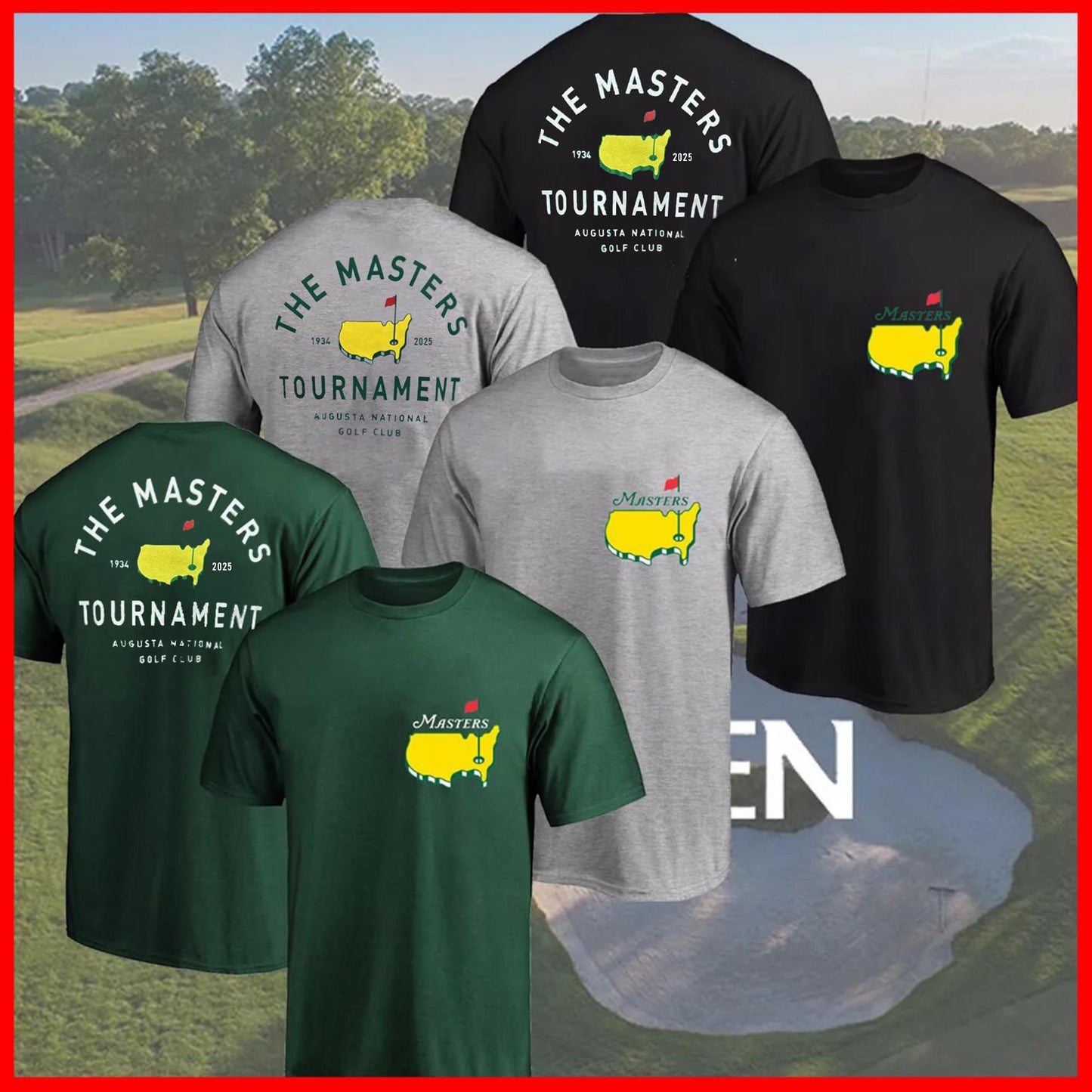 The Masters Golf Tournament Augusta National Champions of Golf T-Shirt