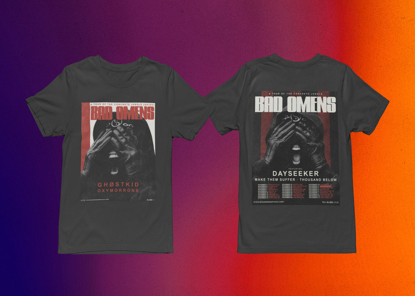 Bad Omens A Tour Of The Concrete Jungle Tour 2023 T-Shirt, 2023 Music Festival