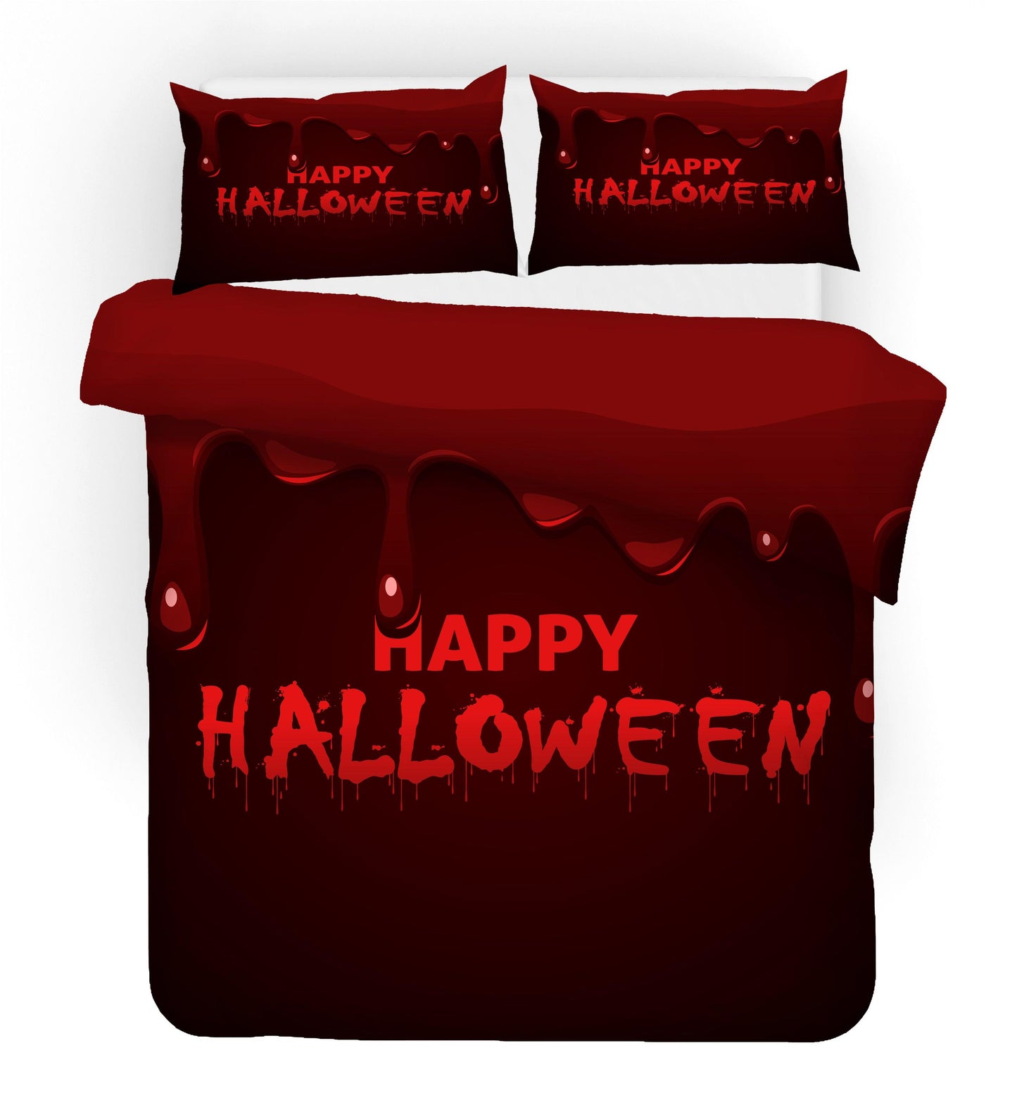 3D Cartoon Halloween Quilt Cover Set Bedding Set Duvet Cover Pillowcases WJ 1636