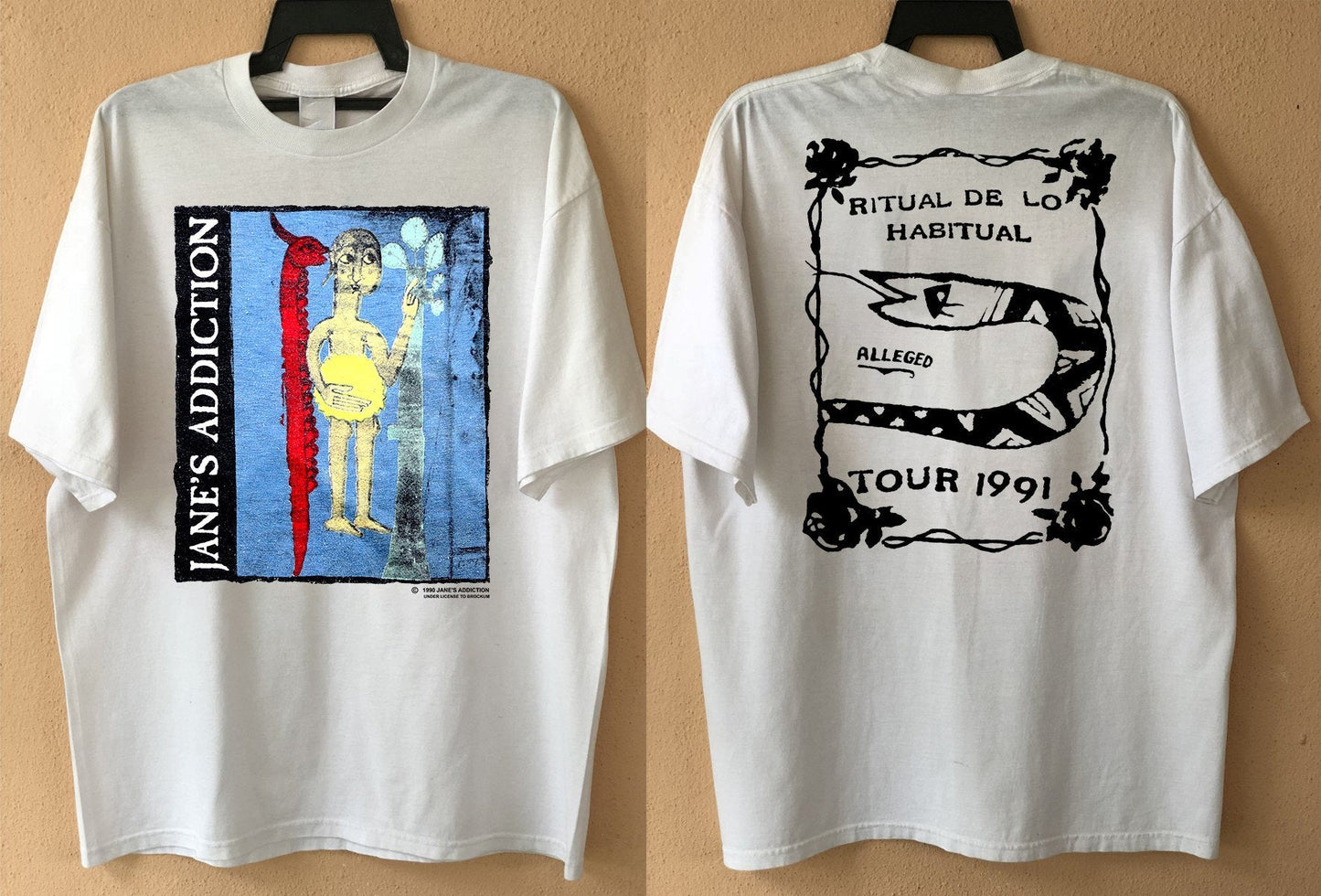 1991 Janes Addiction Ritual De Lo Habitual Alleged Tour T-Shirt, Jane's Addiction Shirt