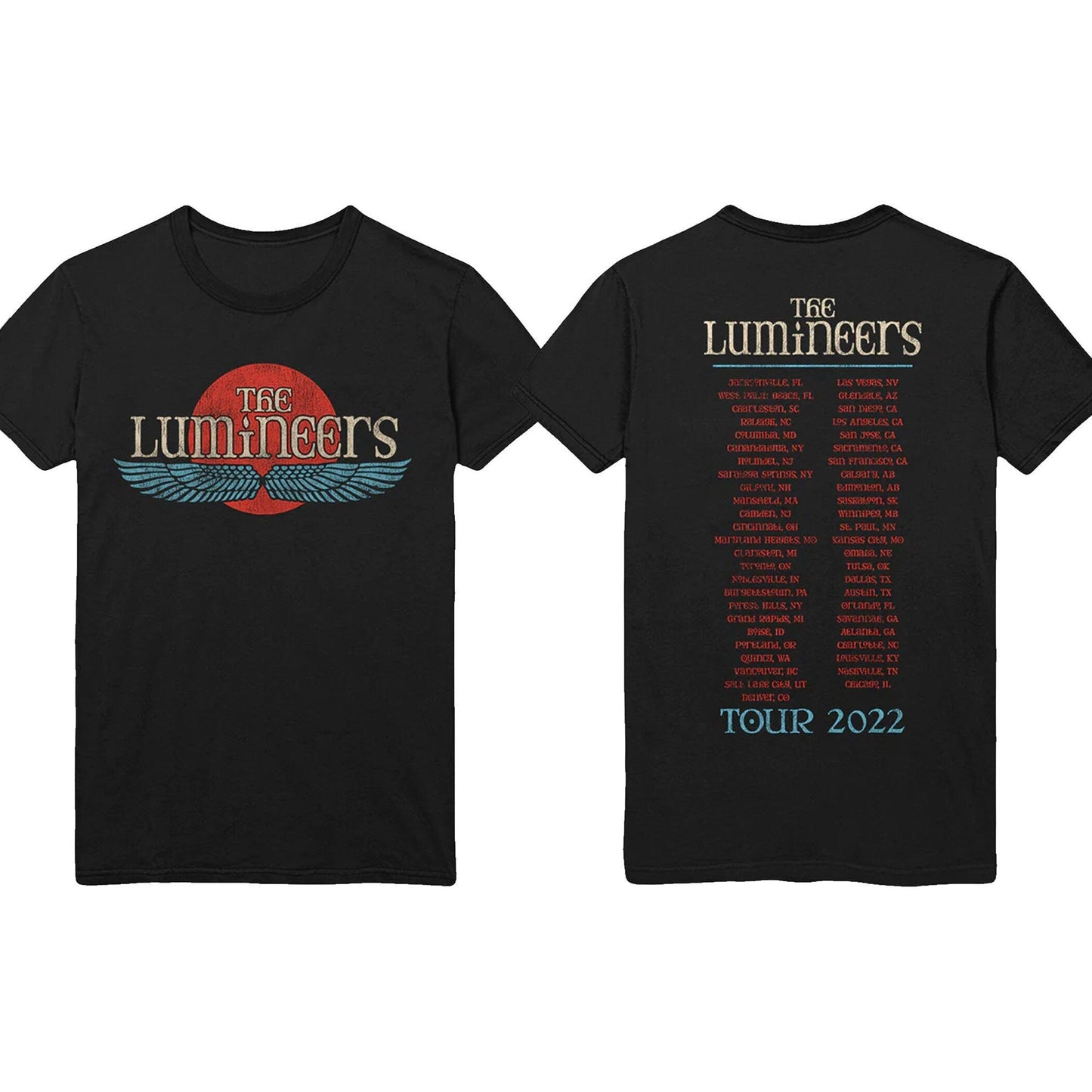 The Lumineers Tour 2022 Tour T-shirt