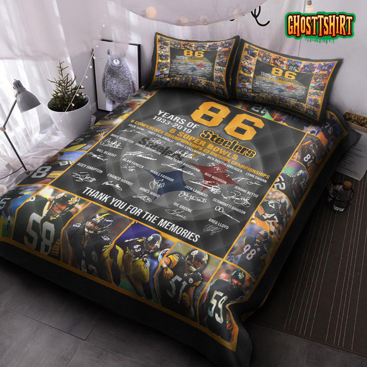 86th Pittsburgh Steelers Bedding Set