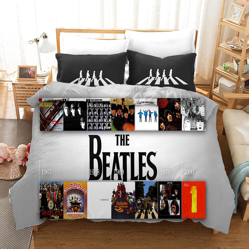 3D Band The Beatles Quilt Cover Set Bedding Set Pillowcases 61
