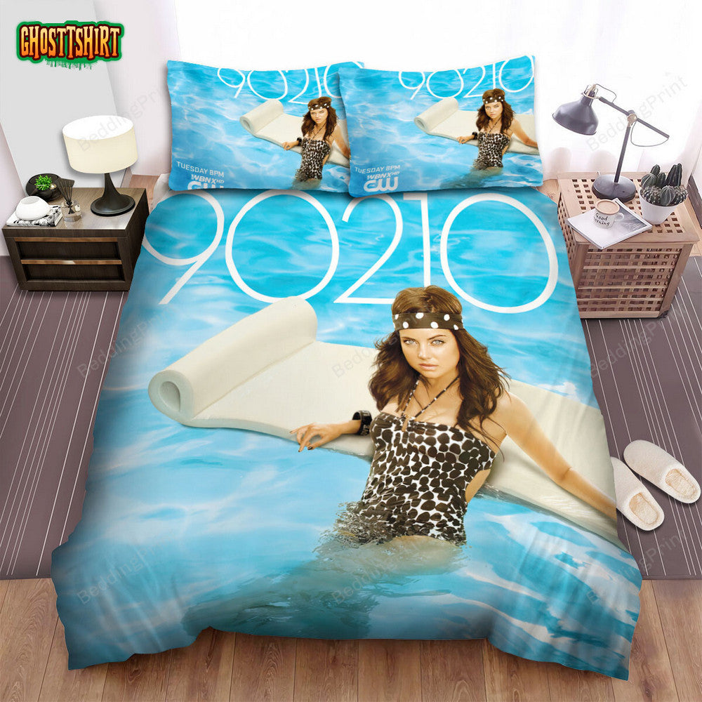 90210 Erin Silver Poster Bed Sheets Duvet Cover Bedding Set