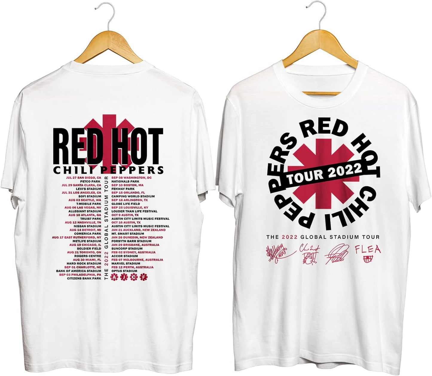 Reds Hots World Tour 2022 Chilis Peppers T-Shirt, Rock Band Music Concert Shirt