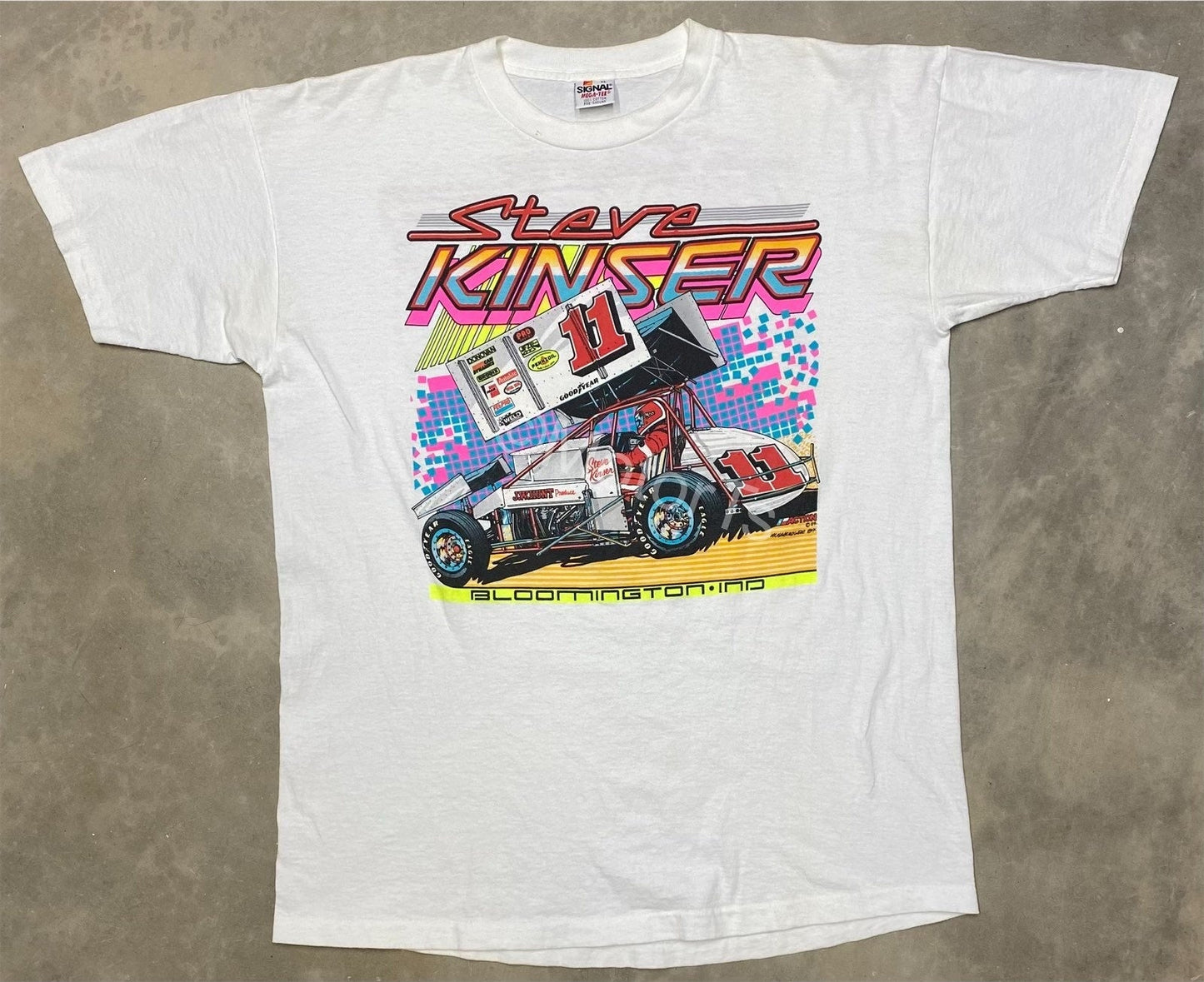 Vintage 1989 Steve Kinser Sprint Car Tee